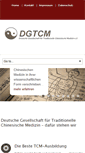 Mobile Screenshot of dgtcm.de